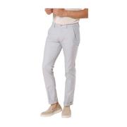 Slim Fit Witte Chino Broek Mason's , White , Heren