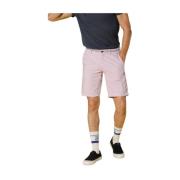 Slim Fit Chino Bermuda Shorts Torino Tapes Mason's , Pink , Heren