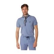 Leopardi Heren Polo met Tailoring Details Mason's , Blue , Heren