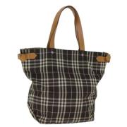 Pre-owned Nylon totes Burberry Vintage , Brown , Dames