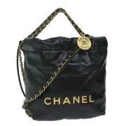 Pre-owned Leather handbags Chanel Vintage , Black , Dames