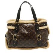 Pre-owned Leather totes Louis Vuitton Vintage , Brown , Dames