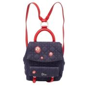 Pre-owned Leather backpacks Dior Vintage , Blue , Dames