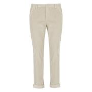 Corduroy Grijze Broek Dondup , Gray , Heren