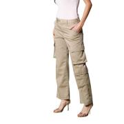 Khaki Cargo Broek voor Vrouwen Mason's , Green , Dames