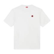 Klassiek Wit Katoenen T-Shirt met Print Kenzo , White , Heren