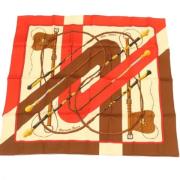 Pre-owned Silk scarves Hermès Vintage , Multicolor , Dames