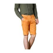 Heren Carrot Fit Chino Bermuda Shorts Mason's , Orange , Heren