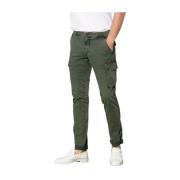 Extra Slim Cargo Broek in Stretch Twill Mason's , Green , Heren