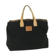 Pre-owned Canvas totes Burberry Vintage , Black , Dames