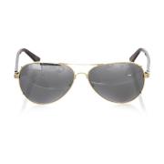 Aviator zonnebril goud metalen frame Frankie Morello , Yellow , Unisex