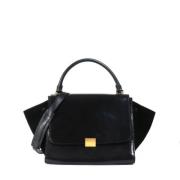 Pre-owned Leather totes Celine Vintage , Black , Dames