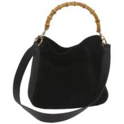 Pre-owned Suede gucci-bags Gucci Vintage , Black , Dames