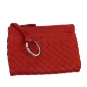 Pre-owned Leather wallets Bottega Veneta Vintage , Red , Dames