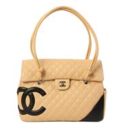 Pre-owned Fabric totes Chanel Vintage , Brown , Dames