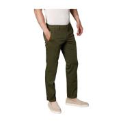 Stretch satijnen chino broek in groen Mason's , Green , Heren