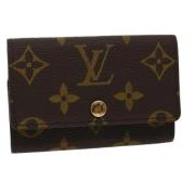 Pre-owned Canvas key-holders Louis Vuitton Vintage , Brown , Dames