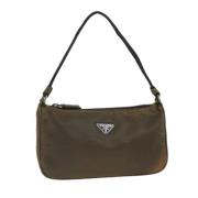 Pre-owned Nylon pouches Prada Vintage , Brown , Dames