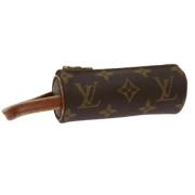 Pre-owned Canvas pouches Louis Vuitton Vintage , Brown , Dames