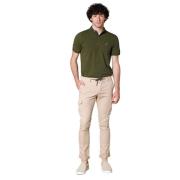 Extra Slim Cargo Broek in Tencel/Katoen Mason's , Beige , Heren