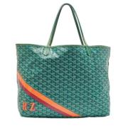 Pre-owned Leather totes Goyard Vintage , Green , Dames