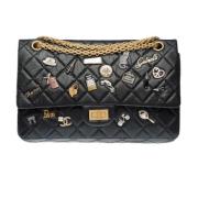 Pre-owned Leather chanel-bags Chanel Vintage , Black , Dames