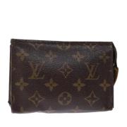 Pre-owned Canvas pouches Louis Vuitton Vintage , Brown , Dames