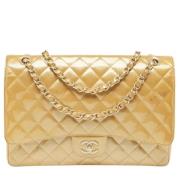 Pre-owned Leather chanel-bags Chanel Vintage , Brown , Dames