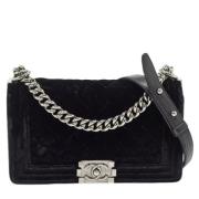 Pre-owned Leather chanel-bags Chanel Vintage , Black , Dames