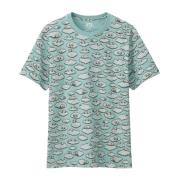 Wolken Allover Limited Edition Tee Kaws , Blue , Heren