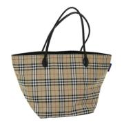 Pre-owned Nylon totes Burberry Vintage , Beige , Dames