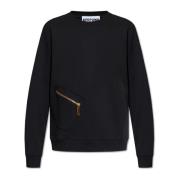 Crew Neck Sweatshirt Moschino , Black , Heren