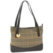 Pre-owned Canvas totes Burberry Vintage , Beige , Dames