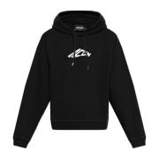 Sweatshirt met logo Dsquared2 , Black , Heren