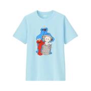 Sesame Street Companion Trash Can Tee Kaws , Blue , Heren