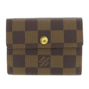 Pre-owned Canvas wallets Louis Vuitton Vintage , Brown , Dames