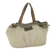 Pre-owned Canvas totes Burberry Vintage , Beige , Dames