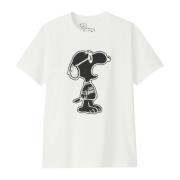 Limited Edition Peanuts Yawn Outline Tee Kaws , White , Heren