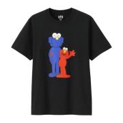 Sesame Street BFF Elmo Tee Zwart Kaws , Black , Heren