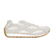 Grijze Suède Mesh Orbit Sneakers Bottega Veneta , Beige , Heren