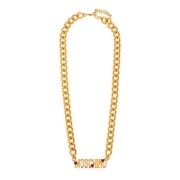 Messing Ketting Moschino , Yellow , Dames