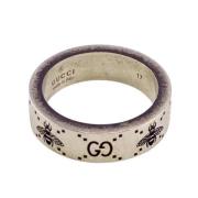 Pre-owned Metal rings Gucci Vintage , Beige , Dames