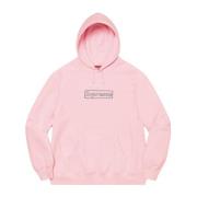 Limited Edition Chalk Box Logo Hoodie Kaws , Pink , Heren