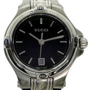 Pre-owned Stainless Steel watches Gucci Vintage , Black , Dames