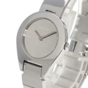 Pre-owned Stainless Steel watches Gucci Vintage , White , Dames