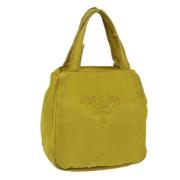 Pre-owned Nylon prada-bags Prada Vintage , Yellow , Dames