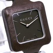 Pre-owned Stainless Steel watches Gucci Vintage , Brown , Dames