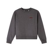 Ronde Hals Sweatshirt Logo Hart A.p.c. , Gray , Heren