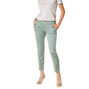 Curvy Chino Broek in Mintgroen Mason's , Green , Dames