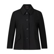 Crepe Short Blazer Jas Windsor , Black , Dames